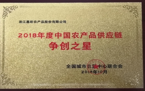 喜報(bào)：熱烈祝賀我公司在第三屆中國(guó)農(nóng)產(chǎn)品供應(yīng)鏈大會(huì)上喜獲七項(xiàng)重要榮譽(yù)！